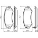 BOSCH | Bremsbelagsatz, Scheibenbremse | 0 986 494 357 BOSCH | Bremsbelagsatz, Scheibenbremse | 0 986 494 357