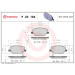 Brembo | Bremsbelagsatz, Scheibenbremse | P 23 164