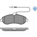 Meyle | Bremsbelagsatz, Scheibenbremse | 025 245 9518/W Meyle | Bremsbelagsatz, Scheibenbremse | 025 245 9518/W