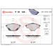 Brembo | Bremsbelagsatz, Scheibenbremse | P 61 124 Brembo | Bremsbelagsatz, Scheibenbremse | P 61 124