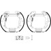 Hella Bremsbackensatz Shoe Kit Pro 8DB 355 022-791