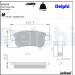 Delphi | Bremsbelagsatz, Scheibenbremse | LP2153 Delphi | Bremsbelagsatz, Scheibenbremse | LP2153