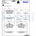 Delphi | Bremsbelagsatz, Scheibenbremse | LP3151