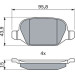 BOSCH | Bremsbelagsatz, Scheibenbremse | 0 986 424 553 BOSCH | Bremsbelagsatz, Scheibenbremse | 0 986 424 553