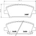 Hella | Bremsbelagsatz, Scheibenbremse | 8DB 355 006-911