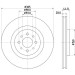 Hella | Bremsscheibe | 8DD 355 117-111