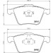 Hella | Bremsbelagsatz, Scheibenbremse | 8DB 355 011-721
