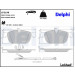 Delphi | Bremsbelagsatz, Scheibenbremse | LP2198