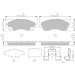 Ferodo | Bremsbelagsatz, Scheibenbremse | FDB5243