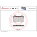 Brembo | Bremsbelagsatz, Scheibenbremse | P 24 073