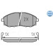 025 235 3617/W Bremsbelagsatz, Scheibenbremse MEYLE-ORIGINAL: True to OE.
