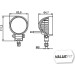 Hella | Arbeitsscheinwerfer | 1G0 357 000-001 Hella | Arbeitsscheinwerfer | 1G0 357 000-001