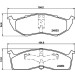 Hella | Bremsbelagsatz, Scheibenbremse | 8DB 355 014-971