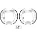 Textar Bremsbackensatz Shoe Kit Pro 84069200