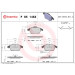 Brembo | Bremsbelagsatz, Scheibenbremse | P 85 146X Brembo | Bremsbelagsatz, Scheibenbremse | P 85 146X