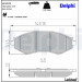 Delphi | Bremsbelagsatz, Scheibenbremse | LP1779