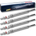 4x BOSCH 0 250 403 009 Glühkerze 4,4V M10 x 1, Drahtglühkerze, Länge: 130 mm, Duraterm