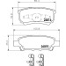Hella | Bremsbelagsatz, Scheibenbremse | 8DB 355 010-811
