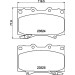 Hella | Bremsbelagsatz, Scheibenbremse | 8DB 355 009-371