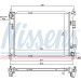 Nissens | Kühler, Motorkühlung | 67605 Nissens | Kühler, Motorkühlung | 67605