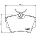 Hella | Bremsbelagsatz, Scheibenbremse | 8DB 355 010-761