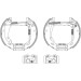 Hella Bremsbackensatz Shoe Kit Pro 8DB 355 003-671