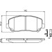 BOSCH | Bremsbelagsatz, Scheibenbremse | 0 986 494 675