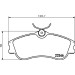 Hella | Bremsbelagsatz, Scheibenbremse | 8DB 355 018-541