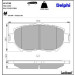 Delphi Bremsbelagsatz, Scheibenbremse LP1738