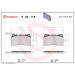 Brembo | Bremsbelagsatz, Scheibenbremse | P 23 115 Brembo | Bremsbelagsatz, Scheibenbremse | P 23 115