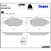 Delphi Bremsbelagsatz, Scheibenbremse LP1610