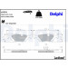 Delphi | Bremsbelagsatz, Scheibenbremse | LP576