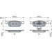 BOSCH | Bremsbelagsatz, Scheibenbremse | 0 986 424 021 BOSCH | Bremsbelagsatz, Scheibenbremse | 0 986 424 021