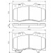 BOSCH Bremsbelagsatz, Scheibenbremse 0 986 494 693