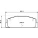 Hella | Bremsbelagsatz, Scheibenbremse | 8DB 355 016-761