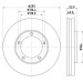 Hella | Bremsscheibe | 8DD 355 125-111