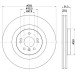 Hella | Bremsscheibe | 8DD 355 128-591