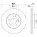 Hella | Bremsscheibe | 8DD 355 103-031