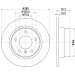 Hella | Bremsscheibe | 8DD 355 112-641