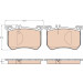GDB2013 Bremsbelagsatz, Scheibenbremse