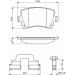 BOSCH Bremsbelagsatz, Scheibenbremse 0 986 494 649