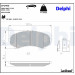 Delphi | Bremsbelagsatz, Scheibenbremse | LP1462