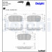 Delphi | Bremsbelagsatz, Scheibenbremse | LP3158