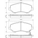 BOSCH Bremsbelagsatz, Scheibenbremse 0 986 494 493