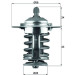 Mahle | Thermostat, Kühlmittel | TX 70 82 Mahle | Thermostat, Kühlmittel | TX 70 82