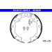 ATE | Bremsbackensatz, Feststellbremse | 03.0137-3045.2 ATE | Bremsbackensatz, Feststellbremse | 03.0137-3045.2