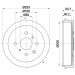 Hella | Bremstrommel | 8DT 355 300-581