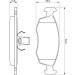 BOSCH | Bremsbelagsatz, Scheibenbremse | 0 986 424 554