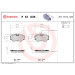 Brembo | Bremsbelagsatz, Scheibenbremse | P 61 035