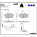 Delphi Bremsbelagsatz, Scheibenbremse LP2077